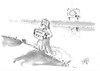 Cartoon: Was wäre wenn... (small) by Jori Niggemeyer tagged jesus,über,wasser,gehen,eu,europa,flüchtlinge,hilfe,positiver,schleuser,jori,cartoon