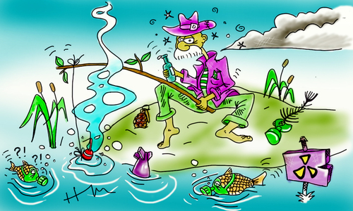 Cartoon: fishing (medium) by hadaruga mihai tagged this,is