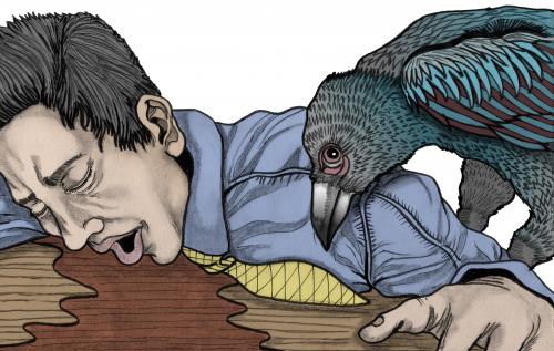 The giant crow... The giant crow...