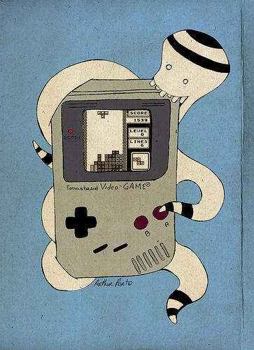 Cartoon: GameBoyctopus (medium) by arthurporto tagged game,boy,monster