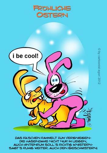 Cartoon: Frohe Ostern2 (medium) by Egon58 tagged eier,ostern,hase