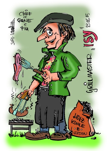 Cartoon: Lieblingsitaliener Easy (medium) by Egon58 tagged italiener,grillen,essen,geniessen