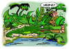 Cartoon: Heinz??? (small) by Egon58 tagged alligator,sumpf,heinz
