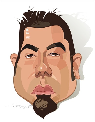 Cartoon: Chino Moreno-Deftones (medium) by FARTOON NETWORK tagged musicians,deftones,moreno,chino,rockstar,caricature