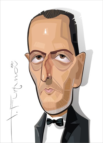 Cartoon: Jean Reno (medium) by FARTOON NETWORK tagged jean,reno,actors,moviestars