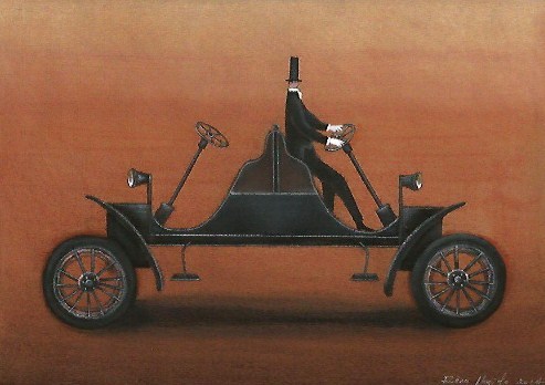 Cartoon: old car (medium) by Riina Maido tagged old,car