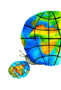 Cartoon: worlds (small) by Riina Maido tagged snail