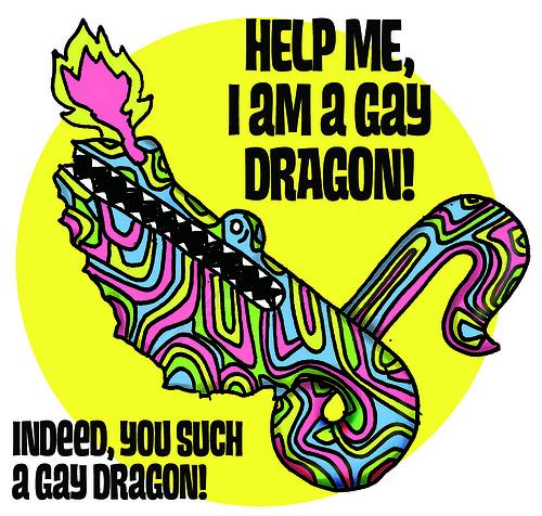 Cartoon: Gay Dragon (medium) by Luciano Drehmer tagged gay,dragon,homosexual