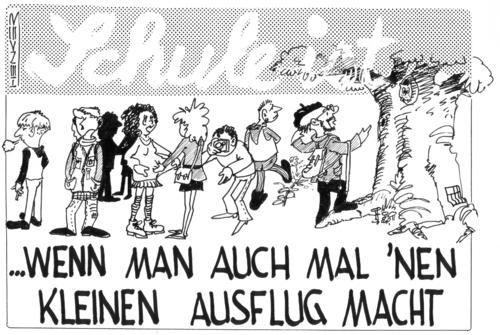 Cartoon: Schulausflug (medium) by thomasH tagged ausflug,lehrer,schule