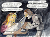 Cartoon: Influencer - ein neuer Beruf (small) by thomasH tagged influencer,influenza,netz,www,werbung,ansteckung,kaufwunsch,zielgruppe