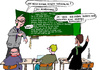 Cartoon: Phrasenkurs-Fortbildung (small) by thomasH tagged interview,eu,kommissarin,marianne,thyssen,flüchtlinge,integration,aufnahme,bewältigung,flüchtlingskrise,deutschland,nettozahler,herausforderung,finanzmittel,moral,recht