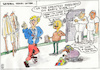 Cartoon: Welches Irrenhaus (small) by thomasH tagged irrenhaus,president