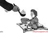 Cartoon: Poverty and ball (small) by hibo tagged poverty,and,ball