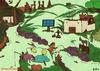 Cartoon: Village (small) by hibo tagged village