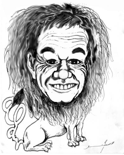 Cartoon: caricature of alan moir (medium) by dprince tagged lion,moir