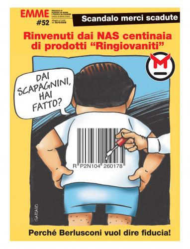 Cartoon: EMME n. 52 (medium) by massimogariano tagged emme,berlusconi