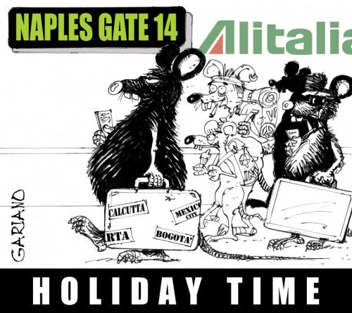 Cartoon: holiday time (medium) by massimogariano tagged naples,italy,napoli,italia