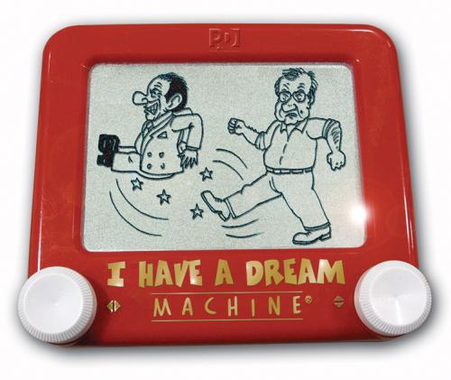 Cartoon: I HAVE A DREAM MACHINE (medium) by massimogariano tagged italian,leadership,berlusconi