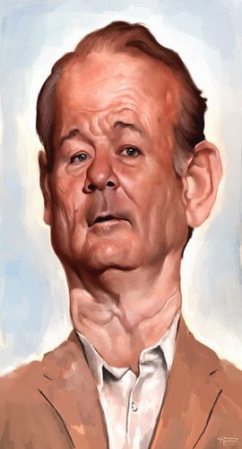 Cartoon: Bill Murray (medium) by cosminpodar tagged cartoon,caricature,drawing