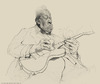 Cartoon: BB King (small) by cosminpodar tagged cartoon caricature drawing