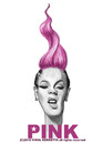 Cartoon: Pink (small) by vim_kerk tagged pink,caricature,sketch