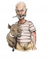 Cartoon: Lost (small) by Lucaeffe tagged john,locke,lost,illustration,photoshop,art,digital