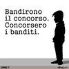 Cartoon: Ennio F. (small) by Cruel tagged politica,universita,concorso,pubblico,corruzione,nepotismo,amministrazione