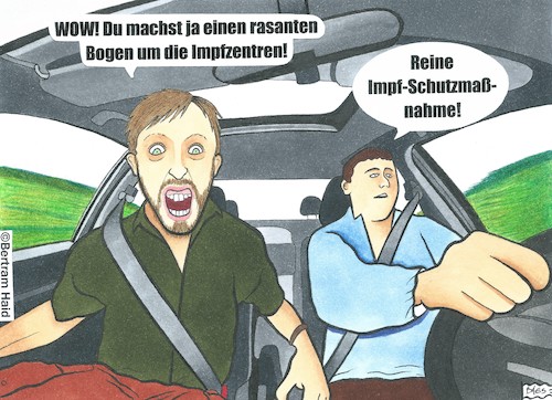 Auf den Impfstraßen