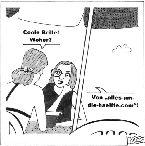 Cartoon: Coole Brille (medium) by BAES tagged fraue,frauen,freundinnen,brille,freundschaft,billigläden,discounter,mode,strand,rabatte,fraue,frauen,freundinnen,brille,billigläden,freundschaft,discounter,mode,strand,rabatte