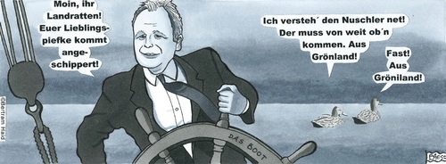 Cartoon: Gröni im Ösiland (medium) by BAES tagged herbert,grönemeyer,bochum,sänger,männer,star,schauspieler,portrait,karikatur,boot,enten,österreich,deutschland,norden,herbert,grönemeyer,bochum,sänger,männer,star,schauspieler,portrait,karikatur,boot,enten,österreich,deutschland,norden