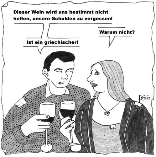 Cartoon: JAMAS (medium) by BAES tagged griechenland,schulden,trinken,staatsbankrott,wirtschaftskrise,griechischer,wein,finanzkrise,sparen,mann,frau,paar,wein,griechenland,griechischer wein,alkohol,sorgen,arm,armut,krise,finanzkrise,wirtschaftskrise,griechischer