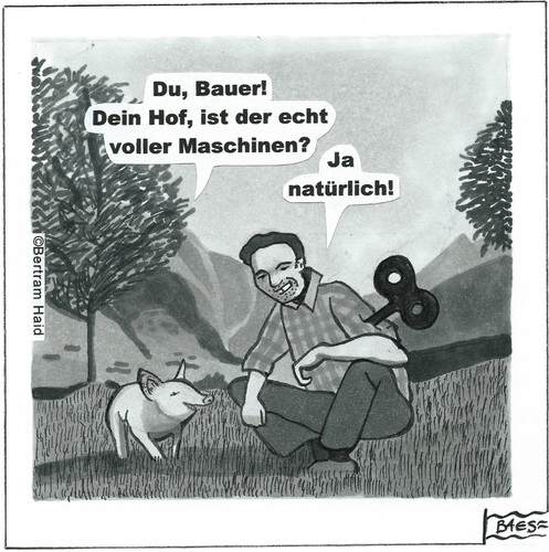 Cartoon: Natürlich (medium) by BAES tagged nahrung,lebensmittel,gesellschaft,krank,bio,künstlich,ungesund,gesund,schwein,landwirt,bauer,landwirtschaft,natur,natürlich,natürlich,natur,landwirtschaft,bauer,landwirt,schwein,gesund,ungesund,künstlich,bio,krank