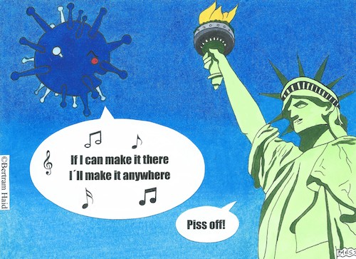 Cartoon: New York Virus (medium) by BAES tagged amerika,usa,variant,mutation,new,york,corona,coronavirus,virus,covid,pandemie,seuche,krankheit,freiheitsstatue,angst,amerika,usa,variant,mutation,new,york,corona,coronavirus,virus,covid,pandemie,seuche,krankheit,freiheitsstatue,angst