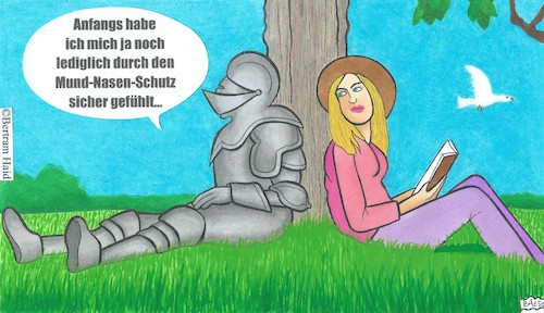 Cartoon: Sicher (medium) by BAES tagged leben,sicherheit,schutz,angst,mut,risiko,vertrauen,viren,corona,natur,freiheit,leben,sicherheit,schutz,angst,mut,risiko,vertrauen,viren,corona,natur,freiheit