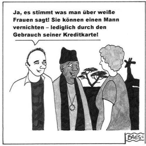 Cartoon: Weiße Hexerei (medium) by BAES tagged arfika,zaubern,aberglaube,zauberei,tourist,touristen,hexen,hexerei,savanne,geld,kreditkarte,kreditkarten,mann,männer,frau,frauen,paar