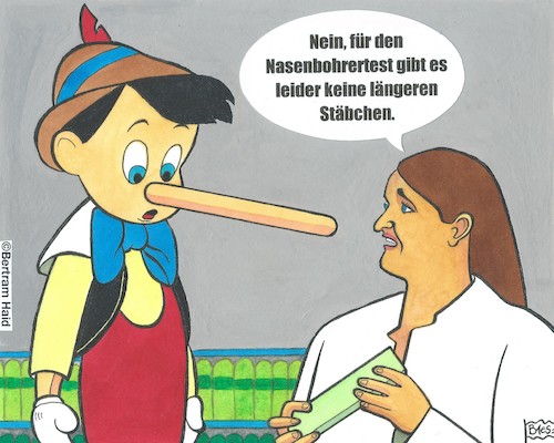 Cartoon: Wohnzimmertest (medium) by BAES tagged corona,coronavirus,pandemie,covid19,virus,test,cartoon,schutz,pinocchio,apotheke,stäbchen,corona,coronavirus,pandemie,covid19,virus,test,cartoon,schutz,pinocchio,apotheke,stäbchen