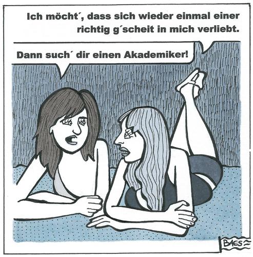 Cartoon: Zwei Singles (medium) by BAES tagged frau,freundin,sehnsucht,liebe,akademie,wissen,beziehung,singles,frau,freundin,sehnsucht,liebe,akademie,wissen,beziehung,singles