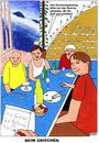 Cartoon: Beim Griechen (small) by BAES tagged griechenland,staatsbankrott,schulden,essen,restaurant,rechnung,wirtschaft,politik,kellner,pleite