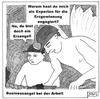 Cartoon: Businessangel bei der Arbeit (small) by BAES tagged engel,erzengel,wirtschaft,businessangel,bergbau,männer,arbeiter,rohstoffgewinnung,mineralien,kumpel