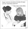 Cartoon: Erreger (small) by BAES tagged impfung,impfstoffe,mutationen,erreger,covid,corona,arzt,risiko,experiment,pharma,gesundheit,krankheit,viren,angst,panik,patient