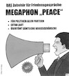 Cartoon: Frieden (small) by BAES tagged krieg,frieden,laut,leise,megaphon,gespräche