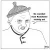 Cartoon: Geschütztes Ober-Haupt (small) by BAES tagged kondome papst josef ratzinger verhütung kirche