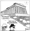 Cartoon: In Athen (small) by BAES tagged griechenland athen akropolis touristen sparen pleite eu schulden griechenlandkrise