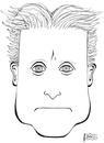 Cartoon: Michael Douglas (small) by BAES tagged michael,douglas,schauspieler,amerika,hollywood,star,film