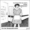 Cartoon: Vor der Dividenden-Suite (small) by BAES tagged aktien,gewinn,gewinnausschüttung,fonds,hotel,putzfrau,raumpflegerin,suite,dividende