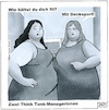 Cartoon: Zwei Think-Thank Managerinnen (small) by BAES tagged think,thank,manager,frauen,dick,sport,business