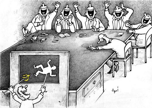 Cartoon: cartoon contest jury! (medium) by ombaddi tagged cartoon