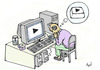 Cartoon: digital (small) by ombaddi tagged digital