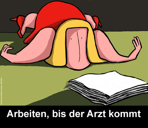 Cartoon: Burn-out (medium) by perugino tagged arbeitswelt