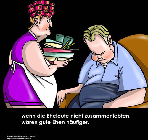Cartoon: Liebe (medium) by perugino tagged ehemann,frau,liebe